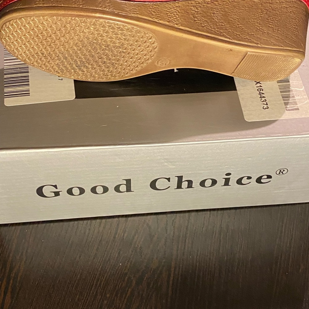 Good Choice “Sydney” Wedge – Size 7 – Vibrant Red LNIB - Picture 4 of 5